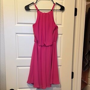 Blue Rain Pink Sleeveless Dress